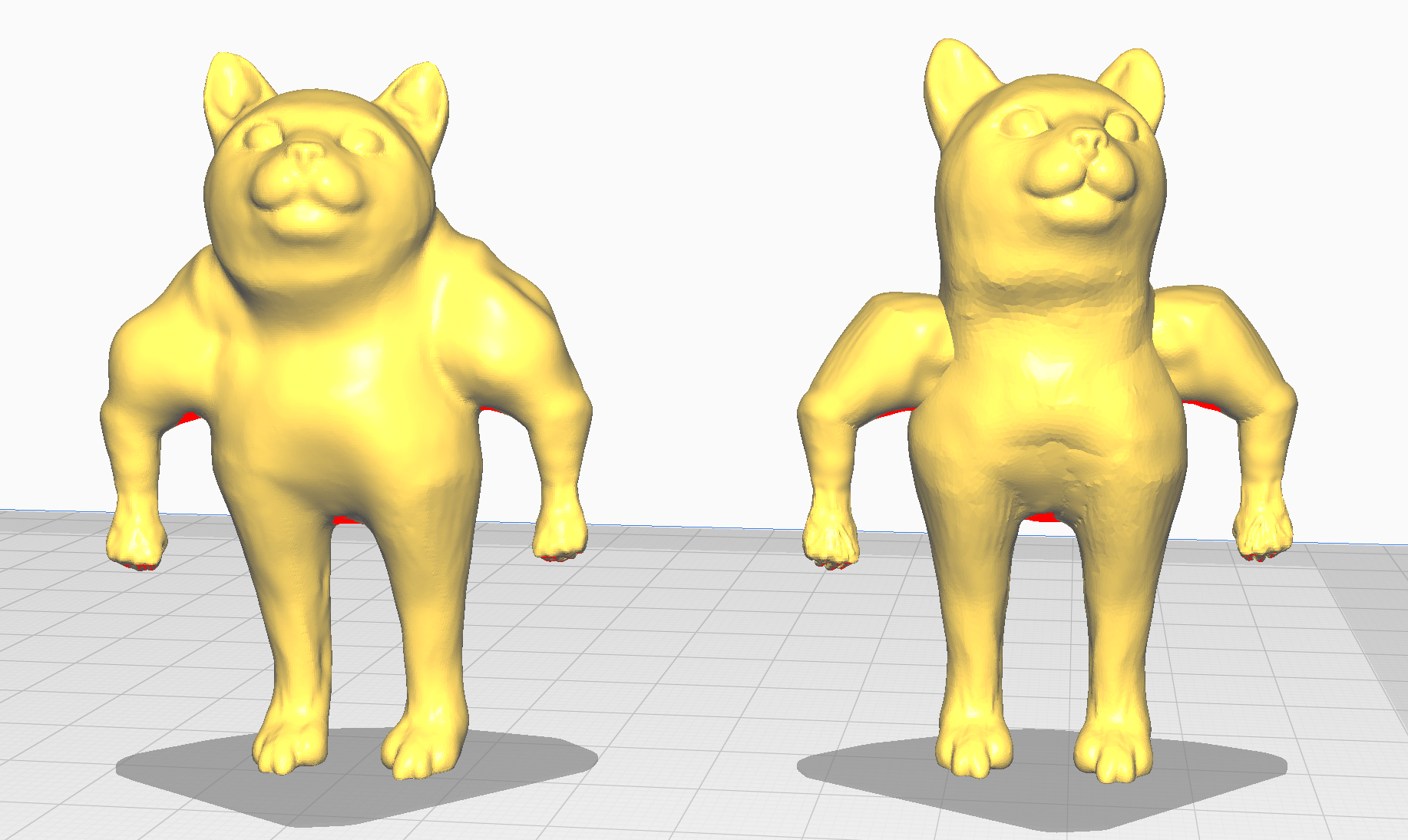 Bodybuilder meme cat (standing) (REMIX)