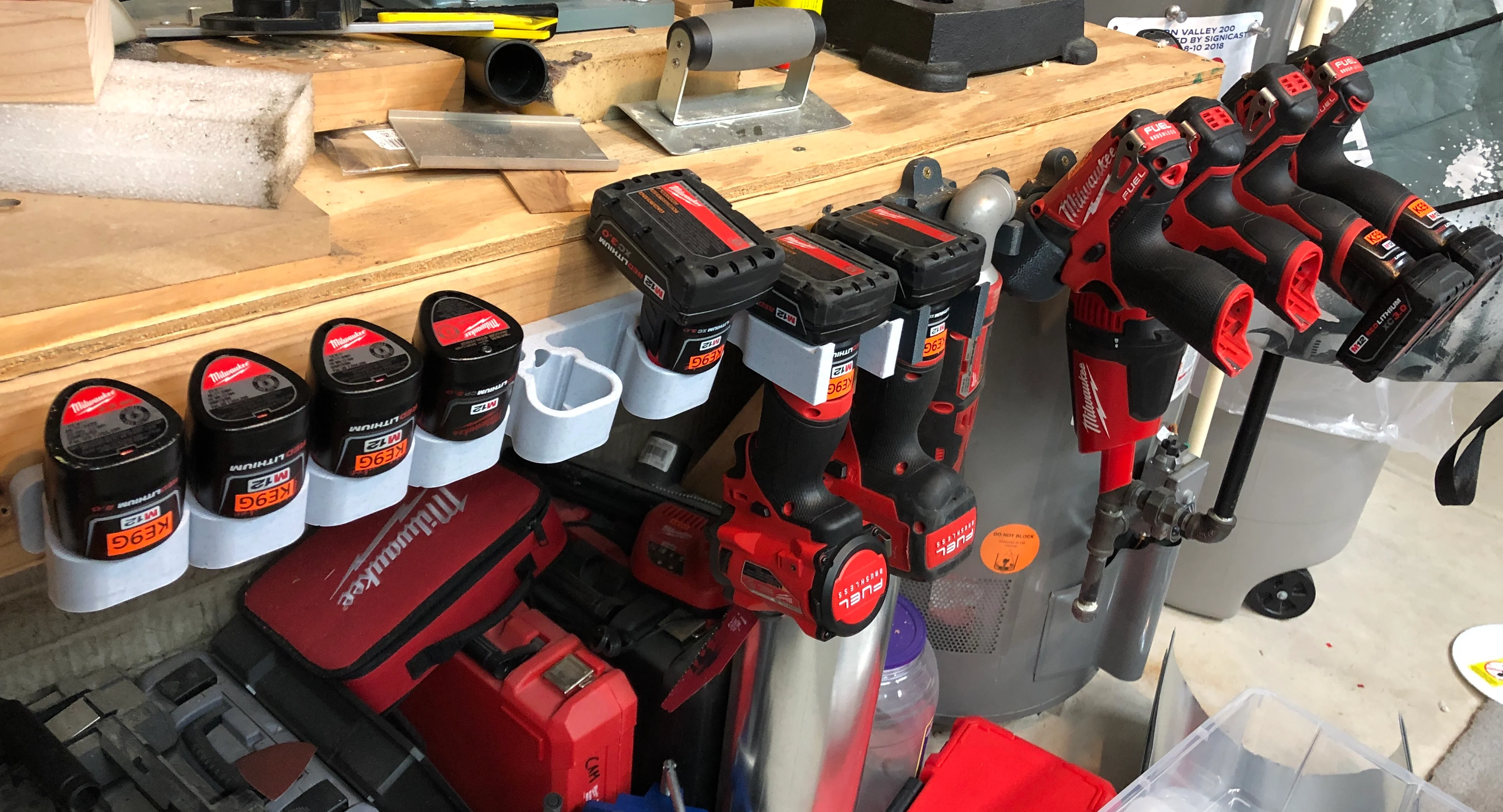 Milwaukee M12 Cordless Drill Storage Mounts