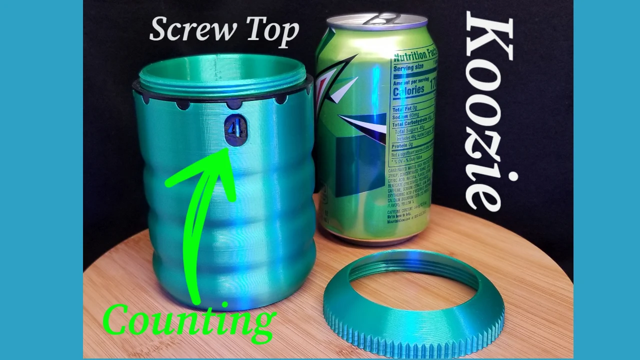 Drink Counting Koozie - Screw Top