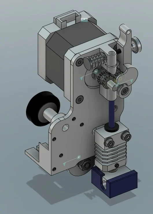MicroSwiss DirectDrive+AllMetalHotend Assembly (Step and Fusion360)