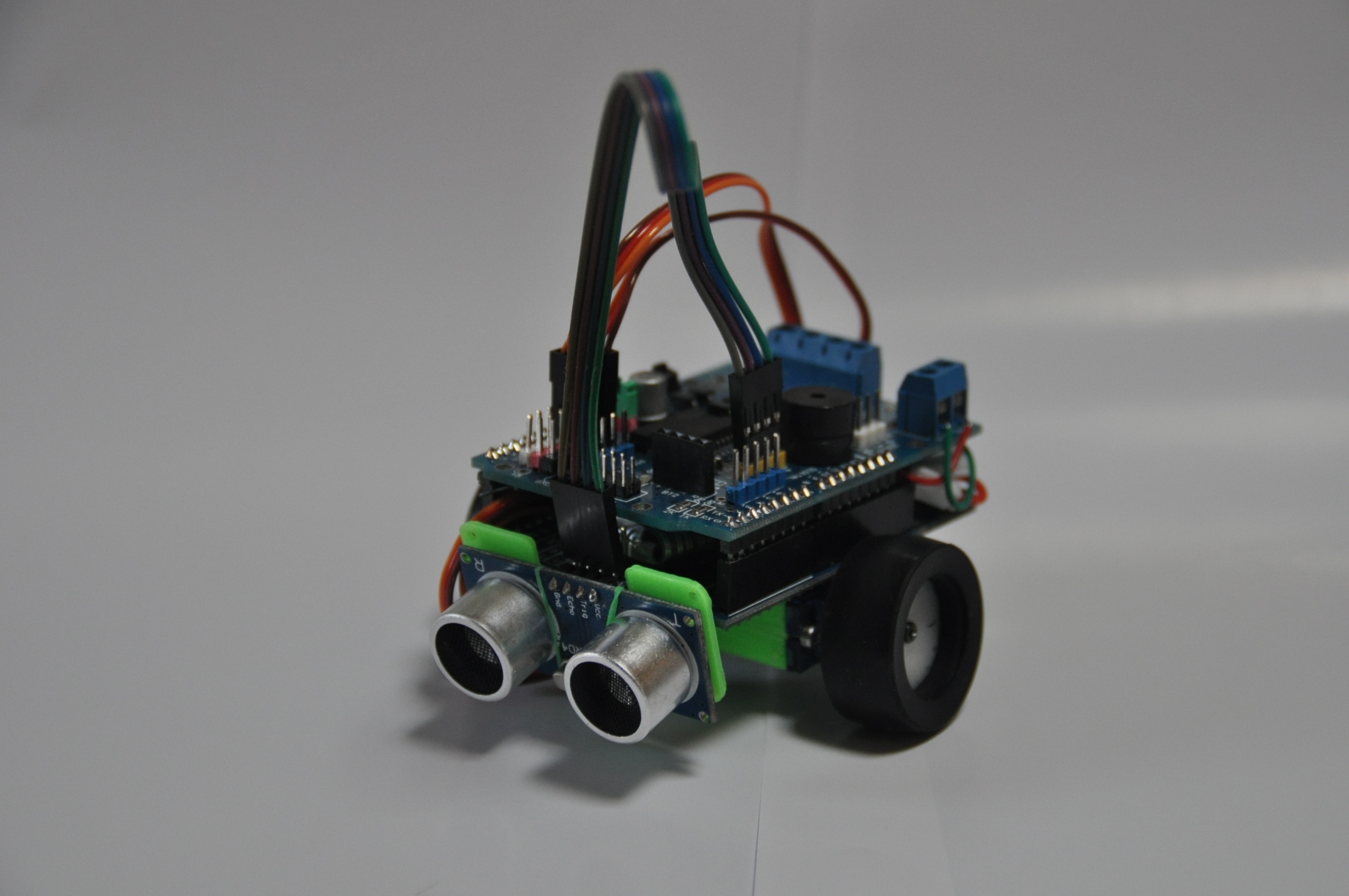 Baby SCRU-FE - Learn How To Program a Sensor Robot with Arduino!  Continuous Rotation Servos and an Ultra Sonic Sensor - Battery Box Turtlebot Swarm Obstacle Avoidance Robot