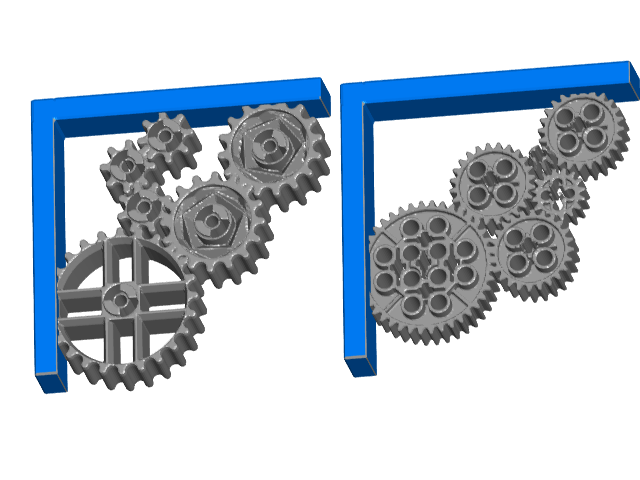 Gears Shelf Bracket (Nuclear Tape Mount)