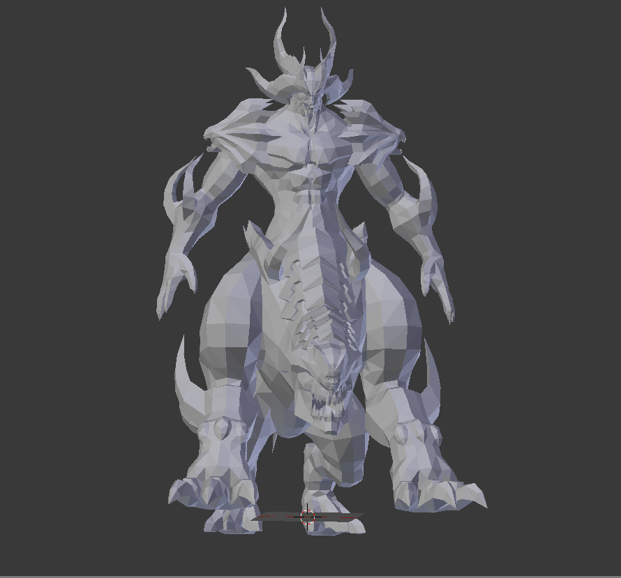 Badass Demon Optimized For 3D Printing