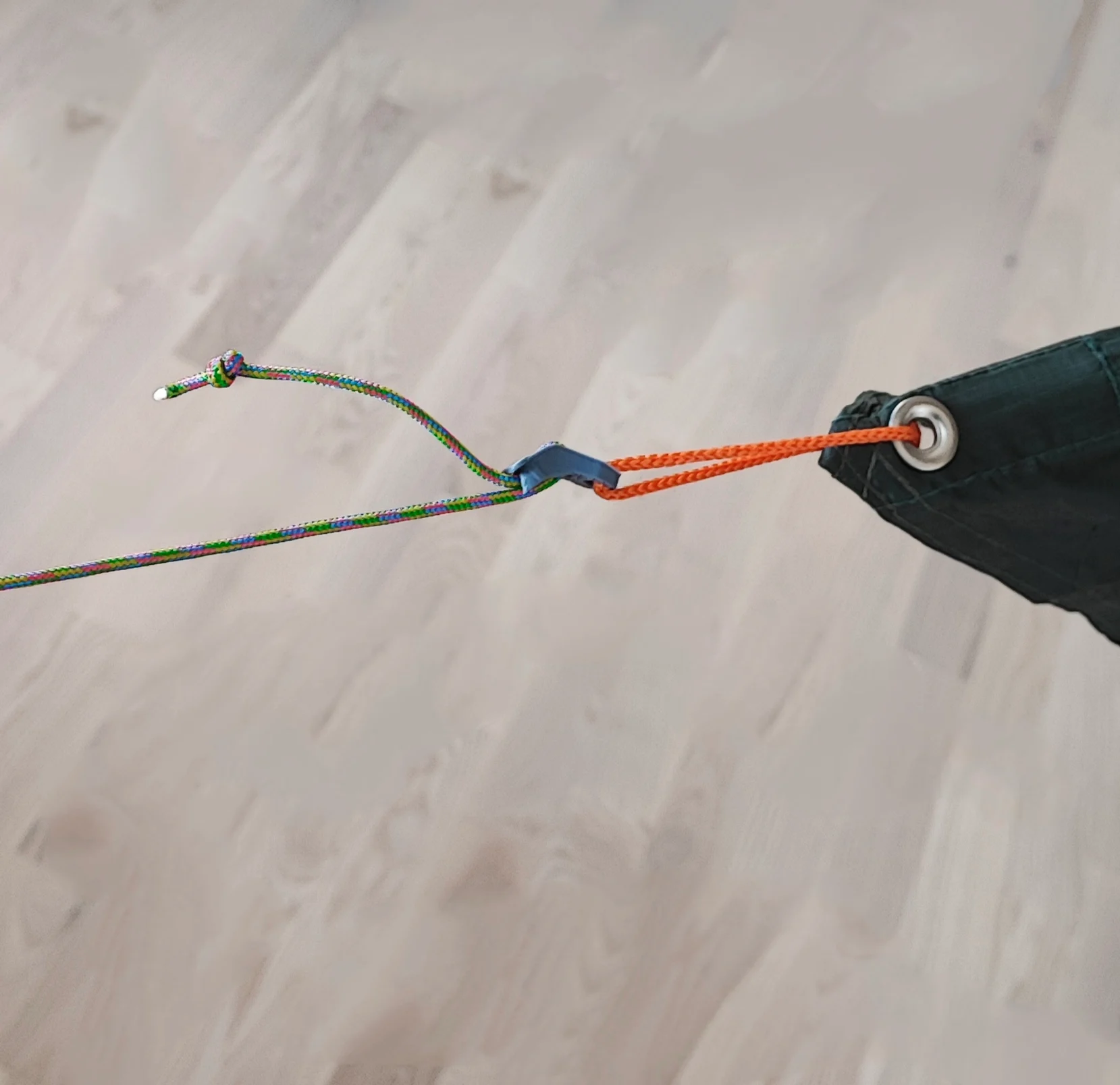 Backpacking Tent or Tarp rope stop tensioner lineloc