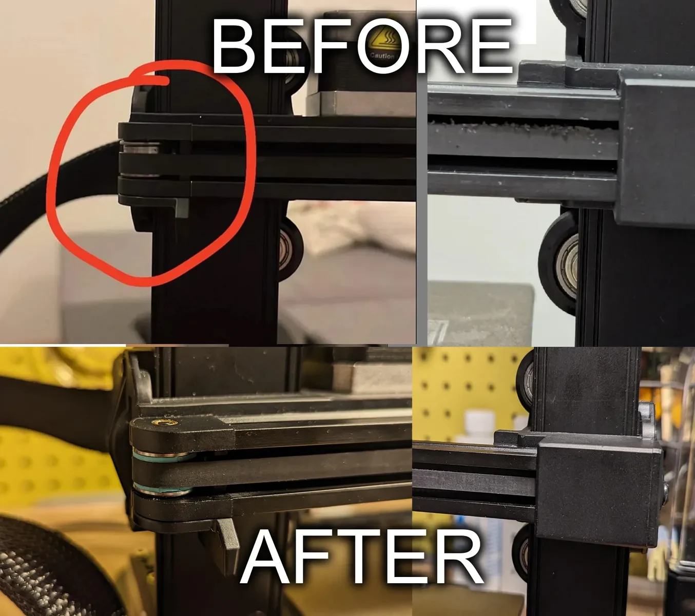 Ender 3 V3 SE KE Belt Rub Fix (x-axis)