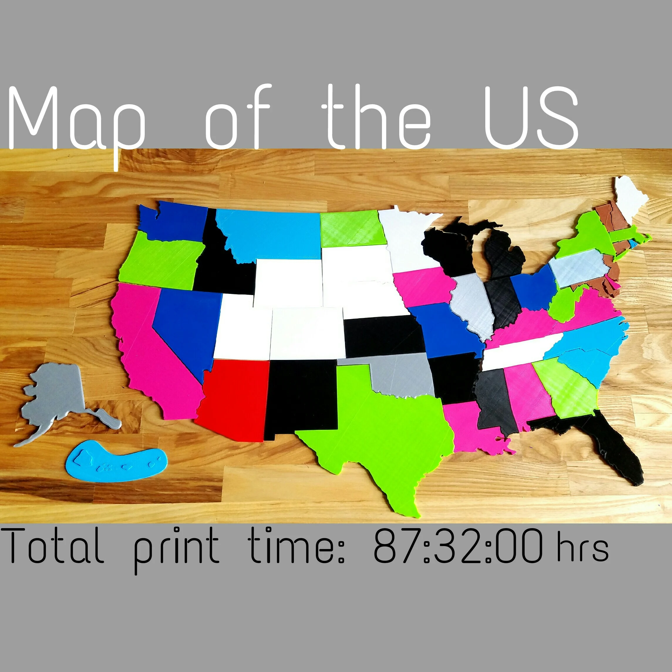 Map of USA States puzzle