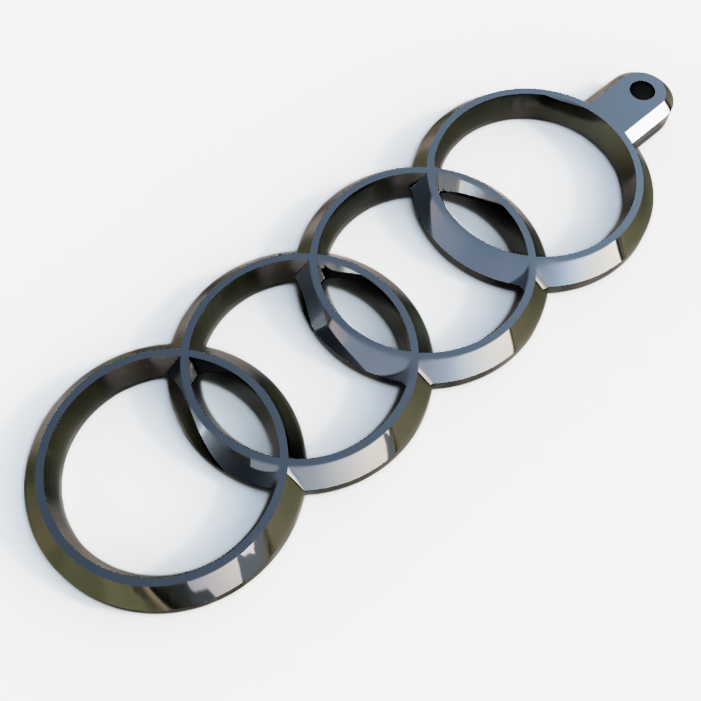 Audi Key Keychain Accessory Logo Emblem Keyring Fob A1 A2 A3 A4 A5 A6 A7 A8 Q2 Q3 Q5 Q7