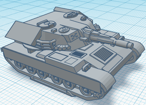 6mm Battletech Rommel/Patton Tank