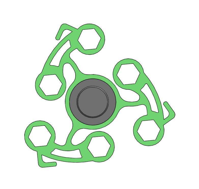 Bike fidget spinner