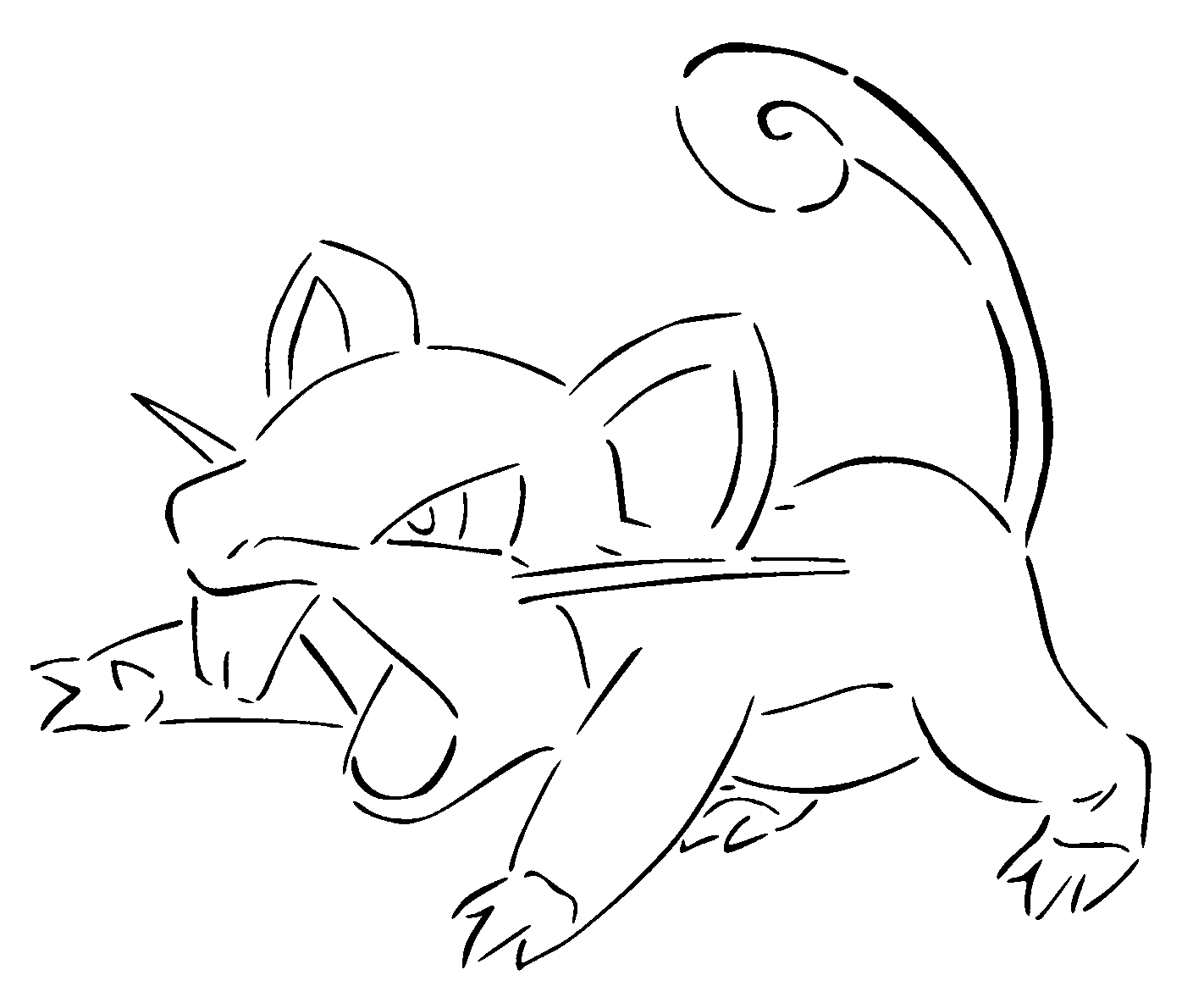 019 Rattata stencil