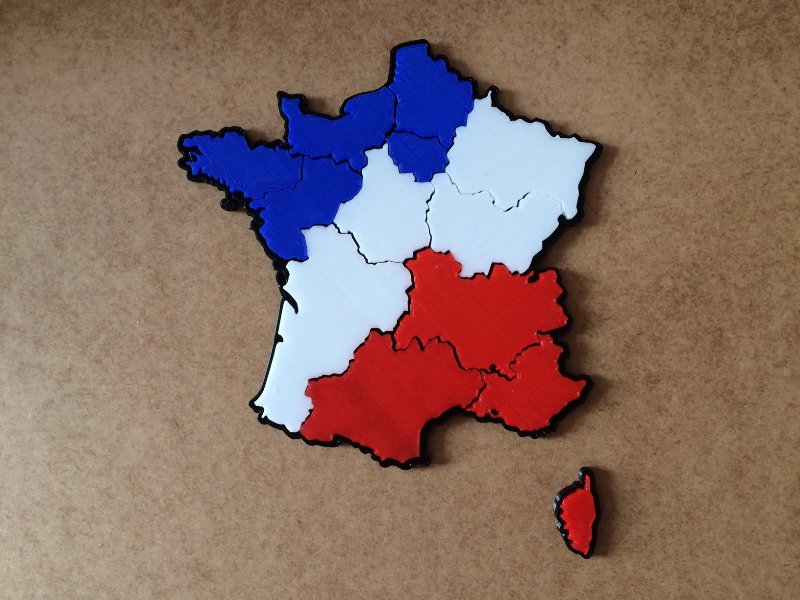 France (new regions) map puzzle