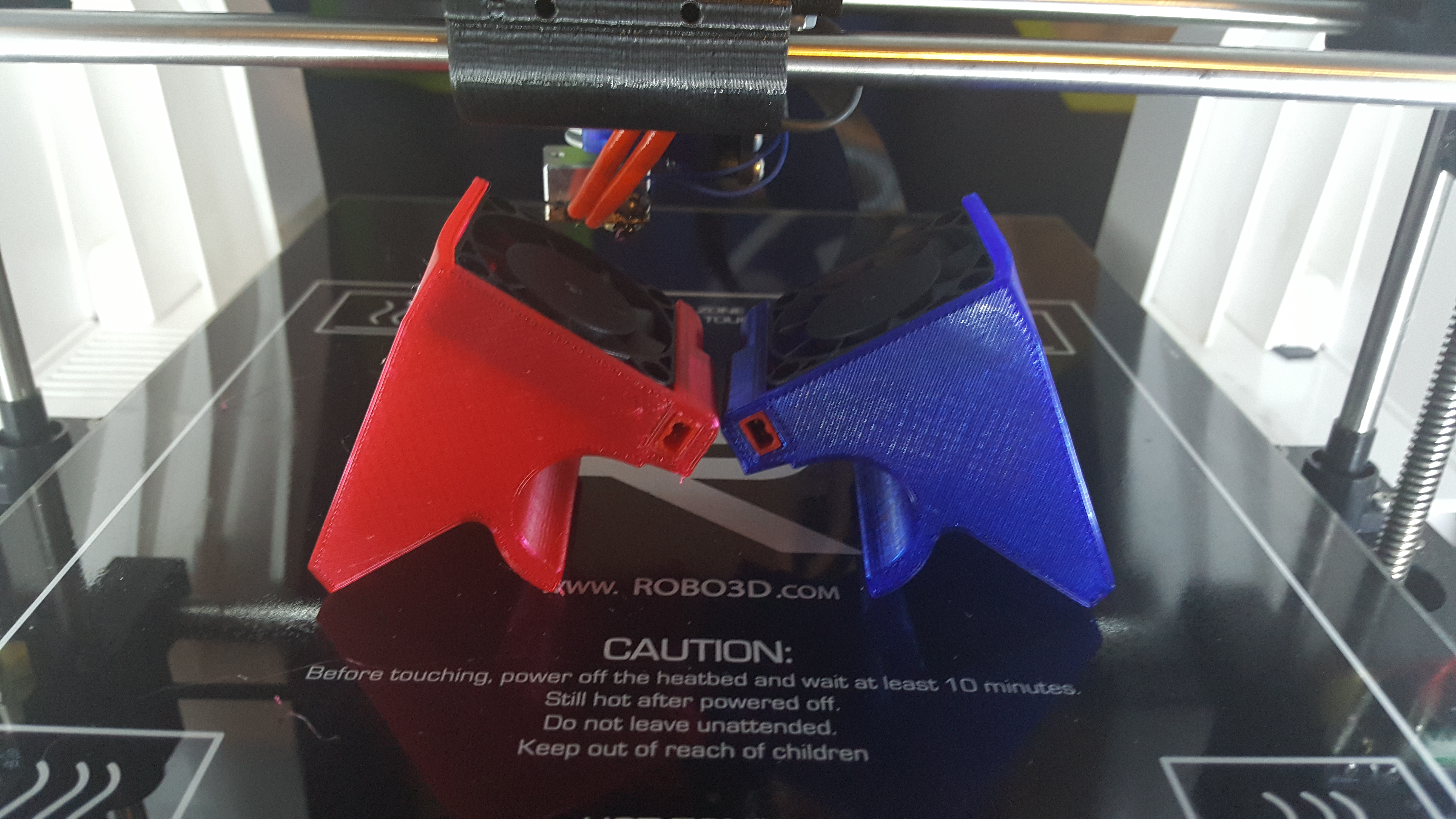Robo 3D r1 quick connect/disconnect fan shroud