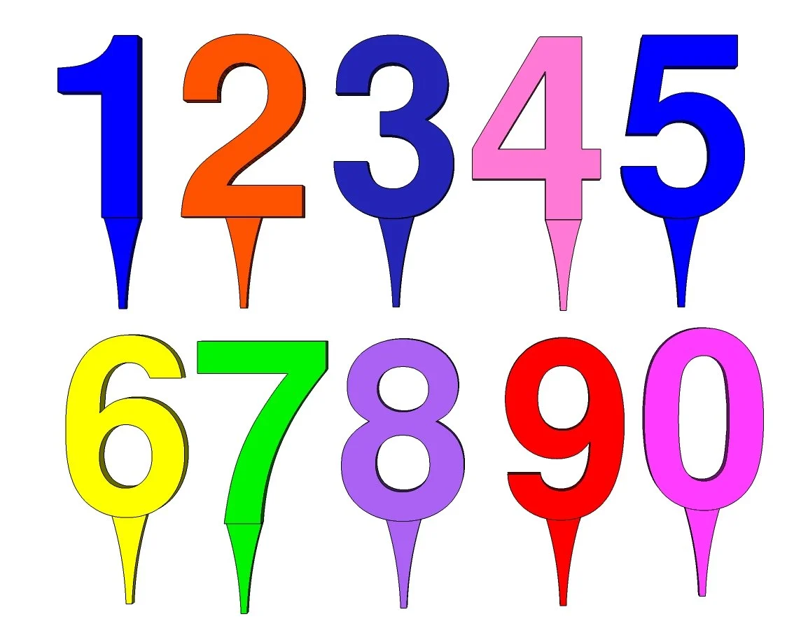 Numbers For Birthday Cake Decoration