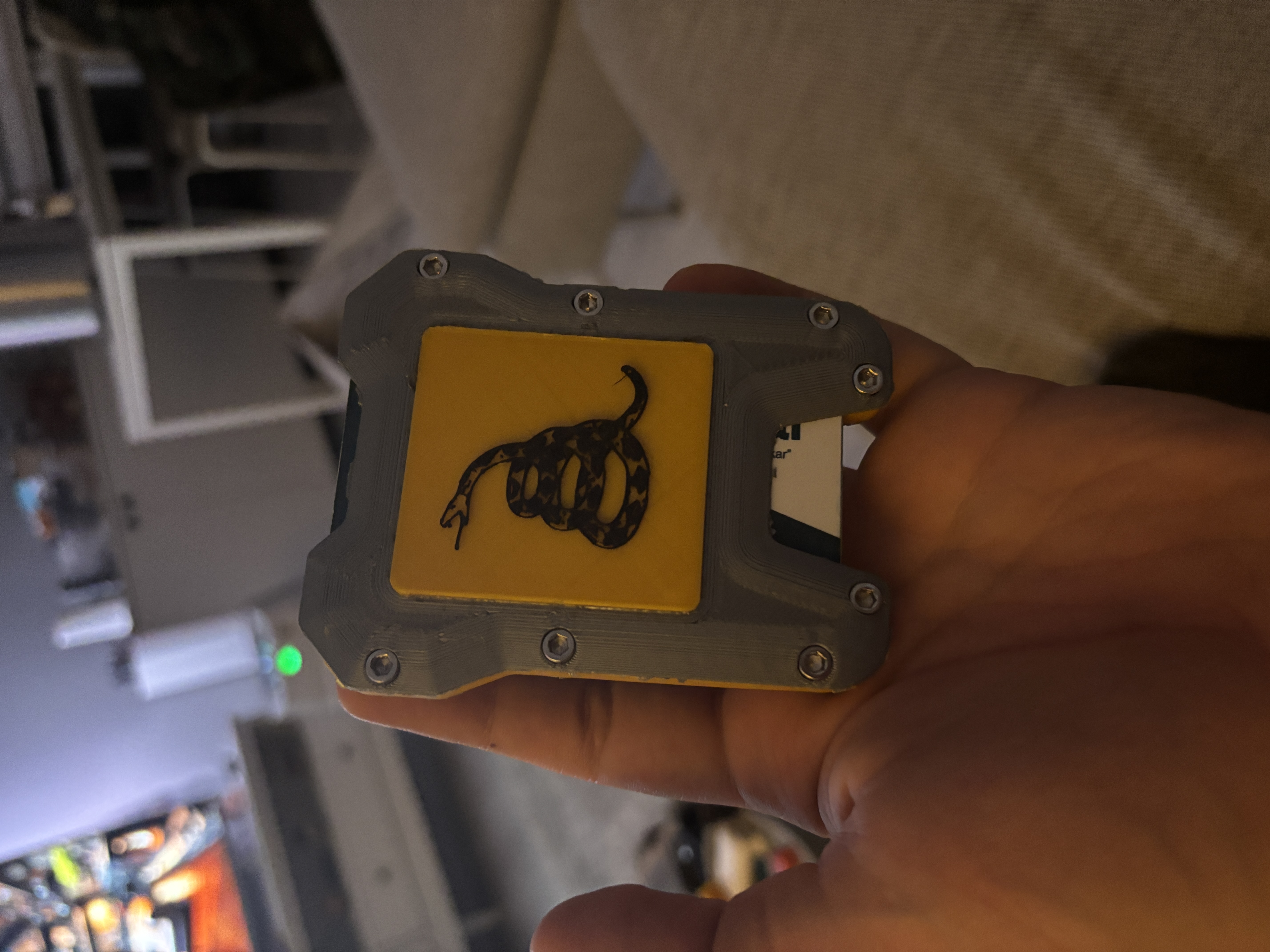 Tough Credit Card Holder v2 + Money Clip (with gadsden snake and plain option)