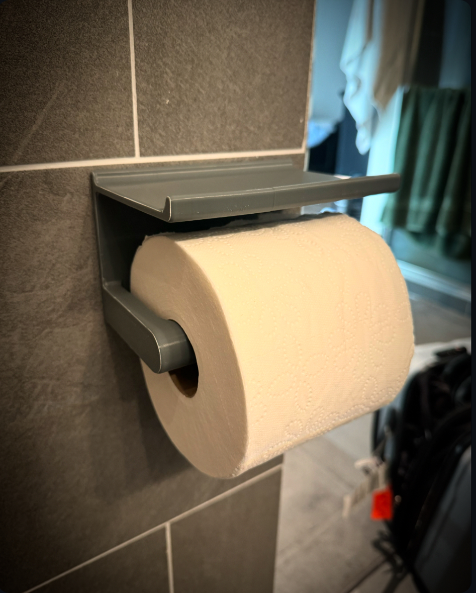 Toilet Paper Holder with Tray