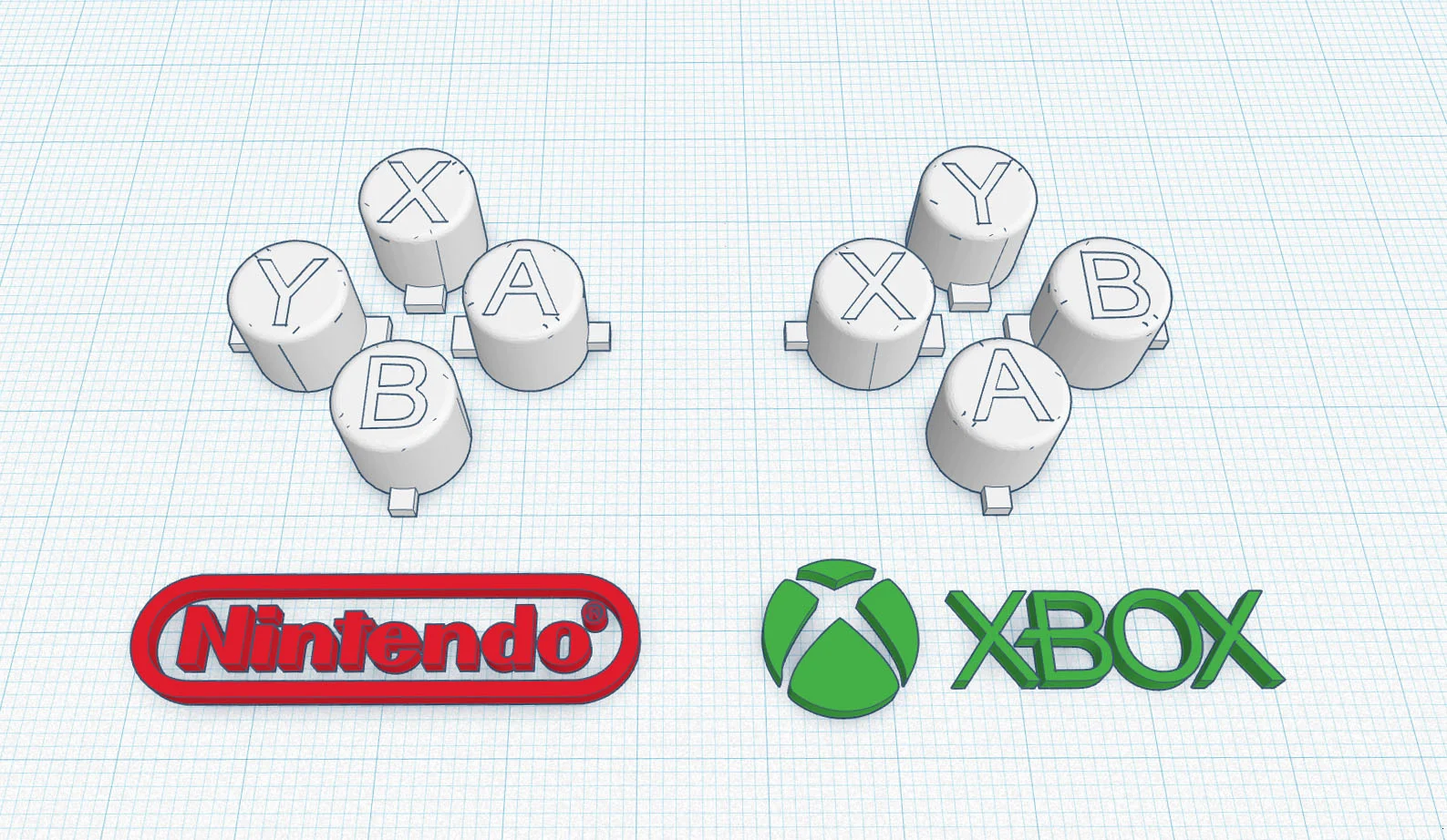 PS4 / PS3 - NINTENDO XBOX BUTTON