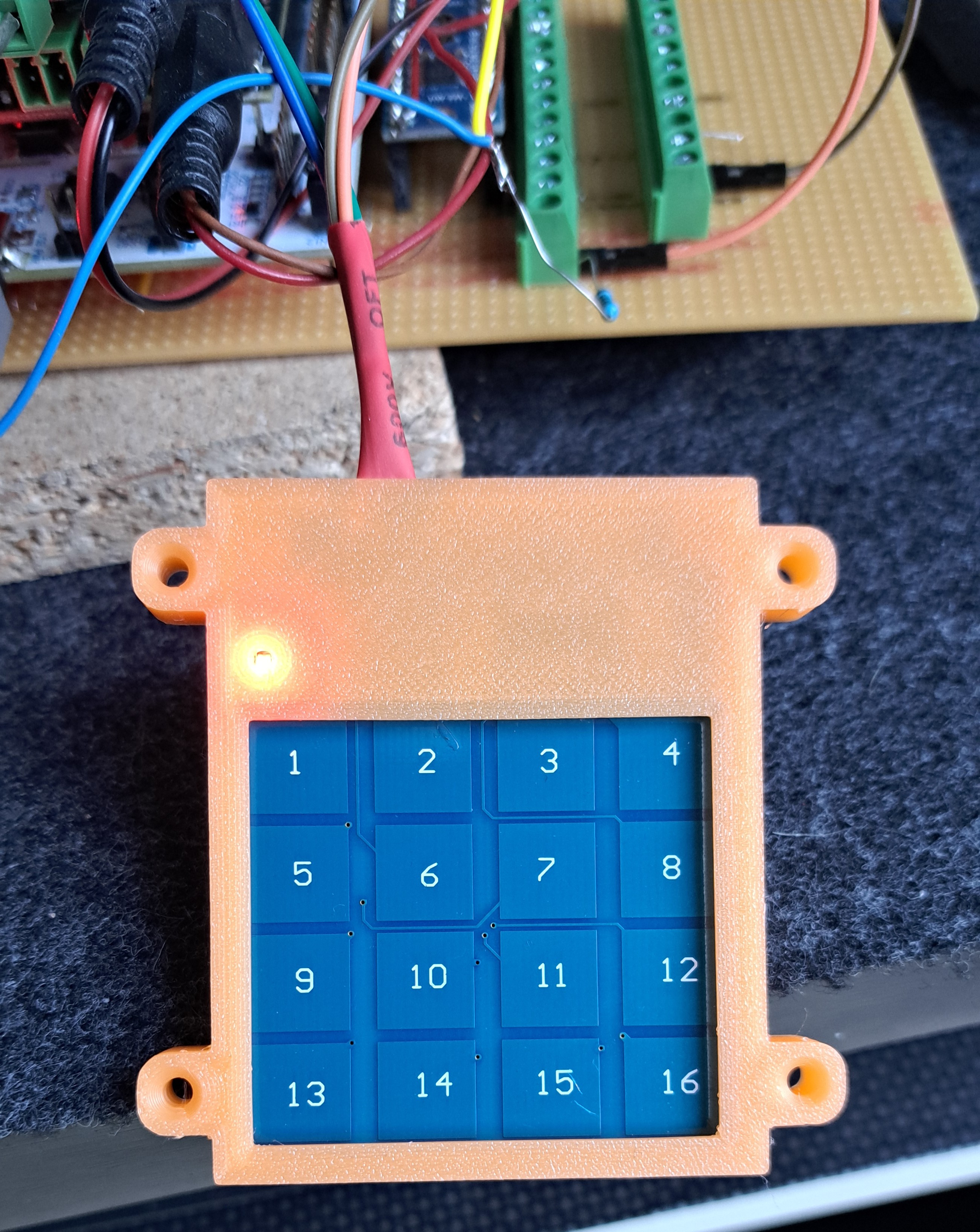 Touch keypad housing for DCC-EX model railway system