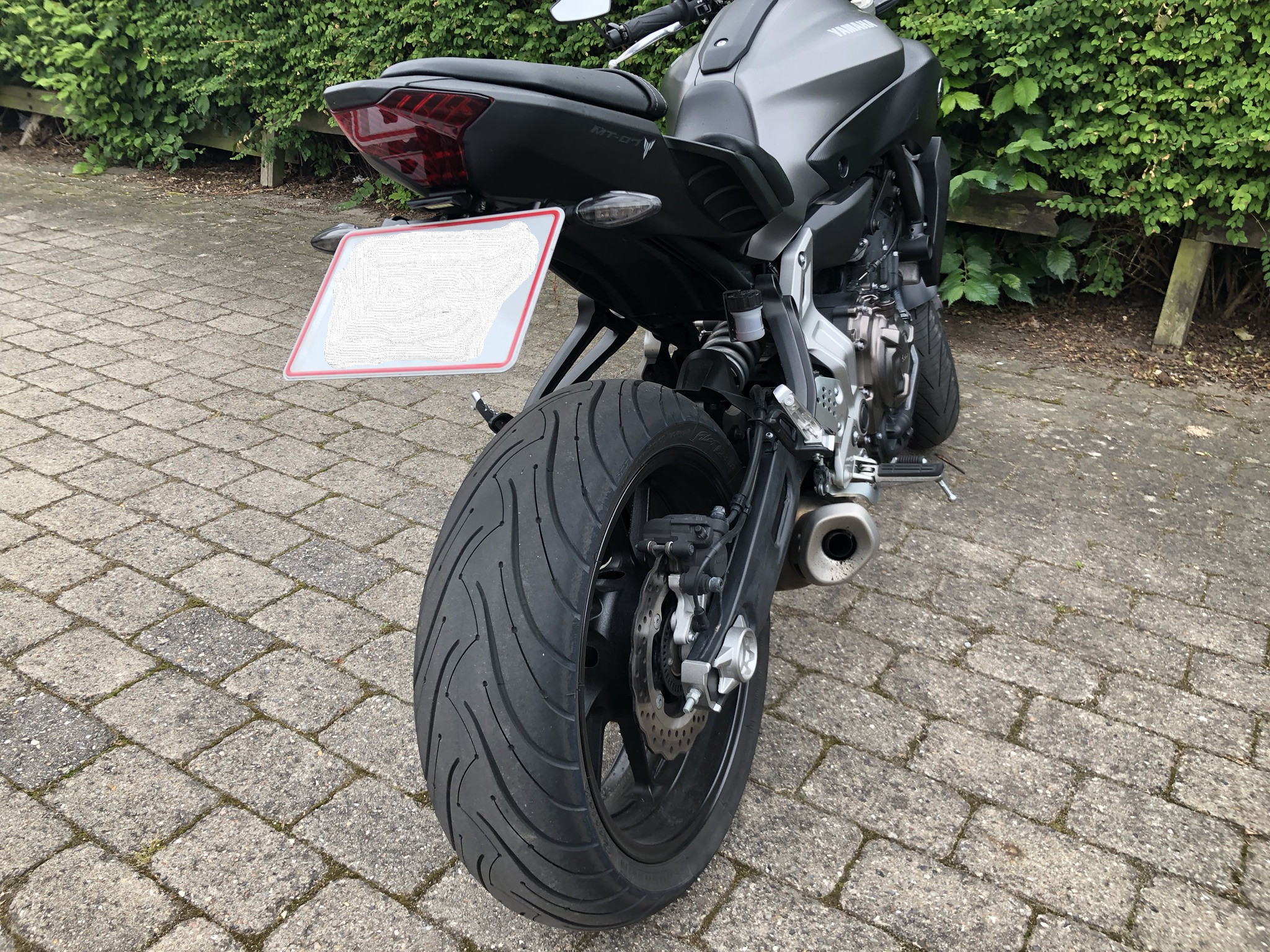 Yamaha MT 07 Turn signals adaptor rear tail tidy