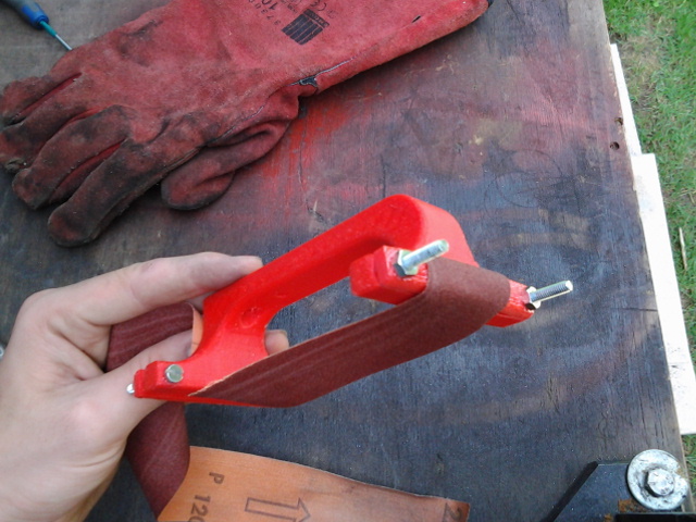 Abrasive band Holder