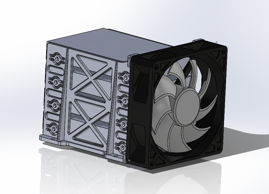 2.5" Hard drive (HDD) 15mm mount with fan