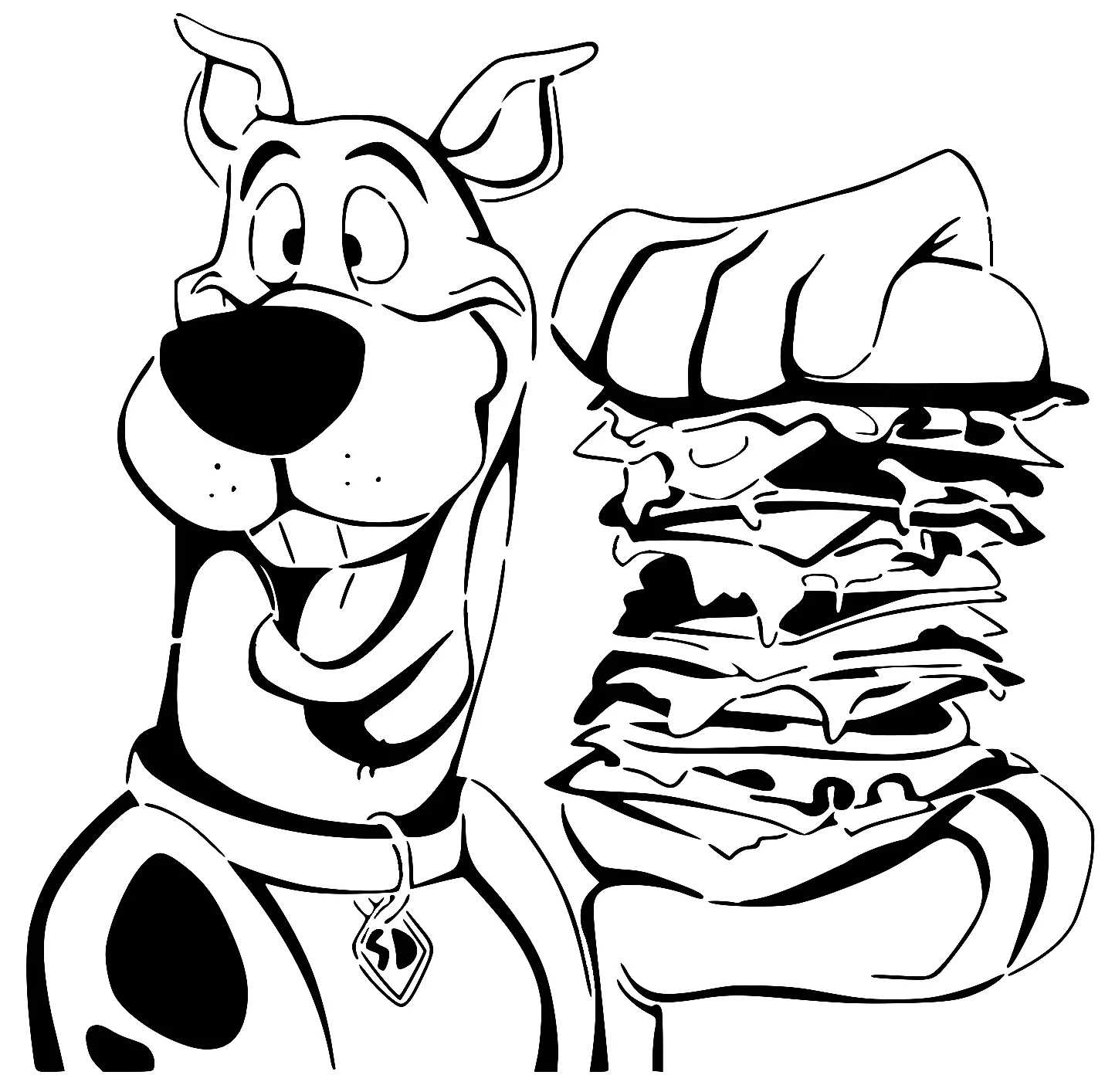 Scooby Doo stencil 3