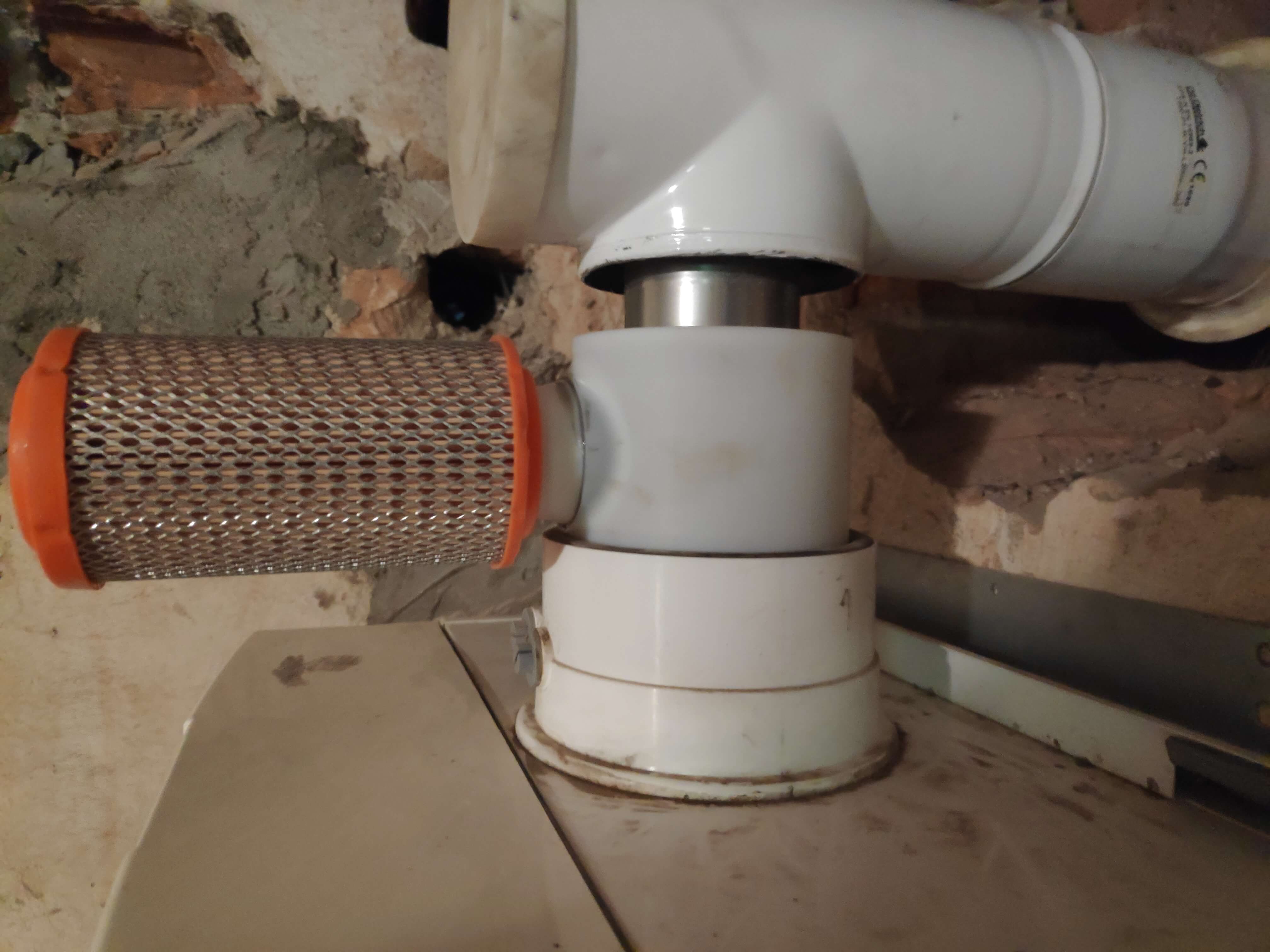 air filter adapter for condensing gas boiler