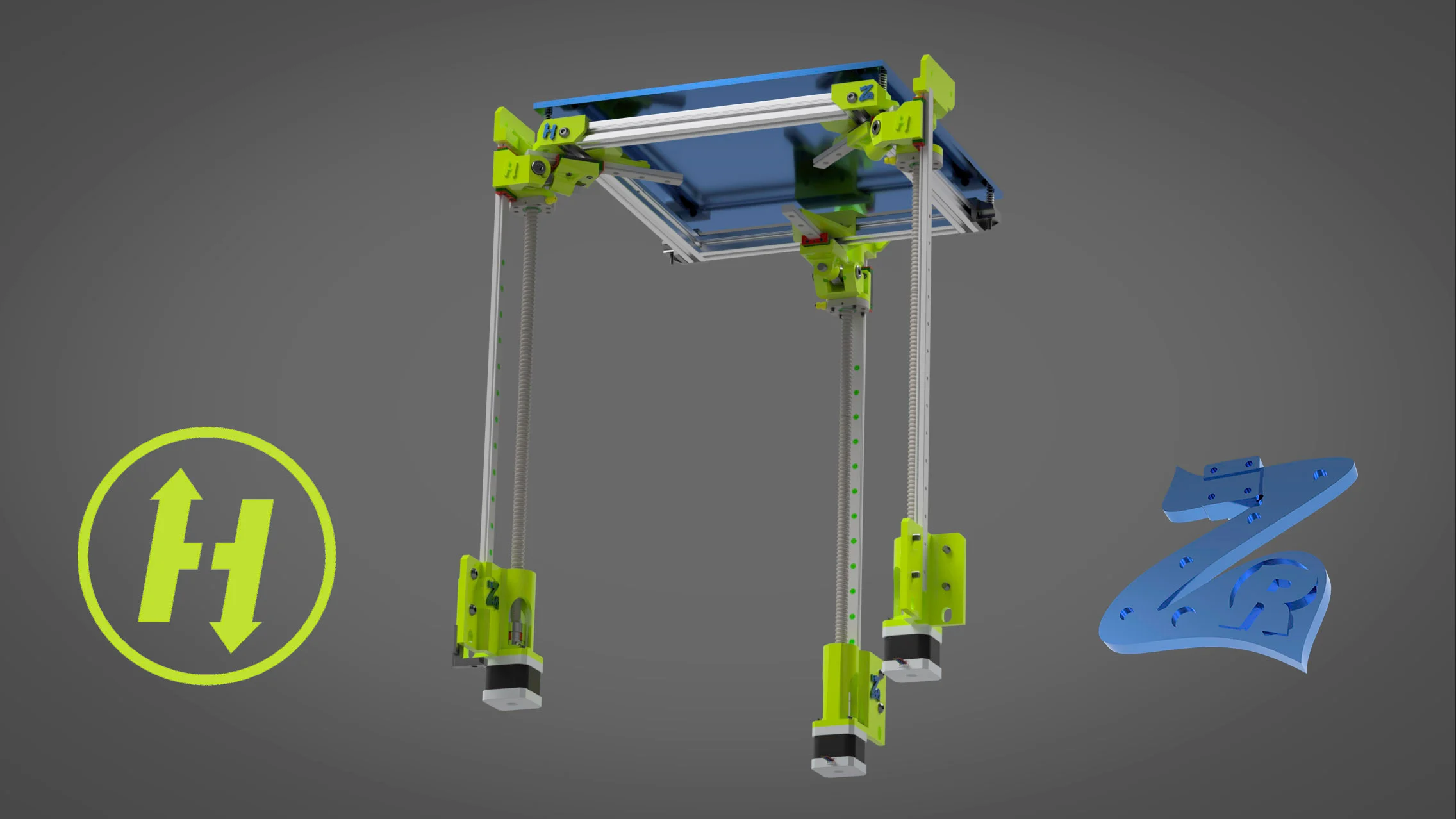 HevORT ZR - Advanced DIY 3D printer - MGN Rail assisted self leveling Z Axis with Ball screw