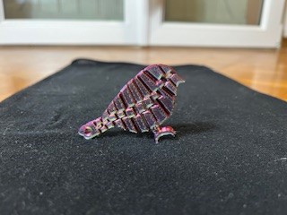 Bird articulated key-chain