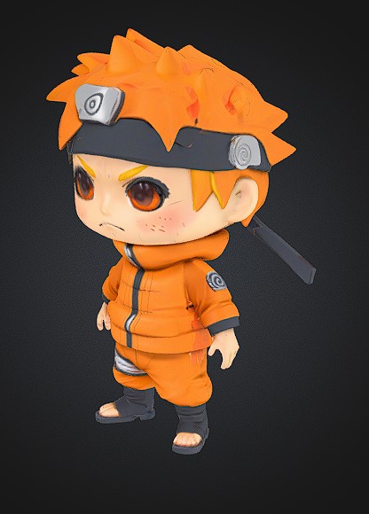 3D Printable Naruto Figurine