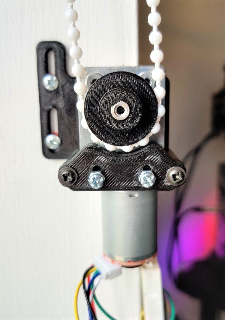 Blind Pulley for Geared DC Motor