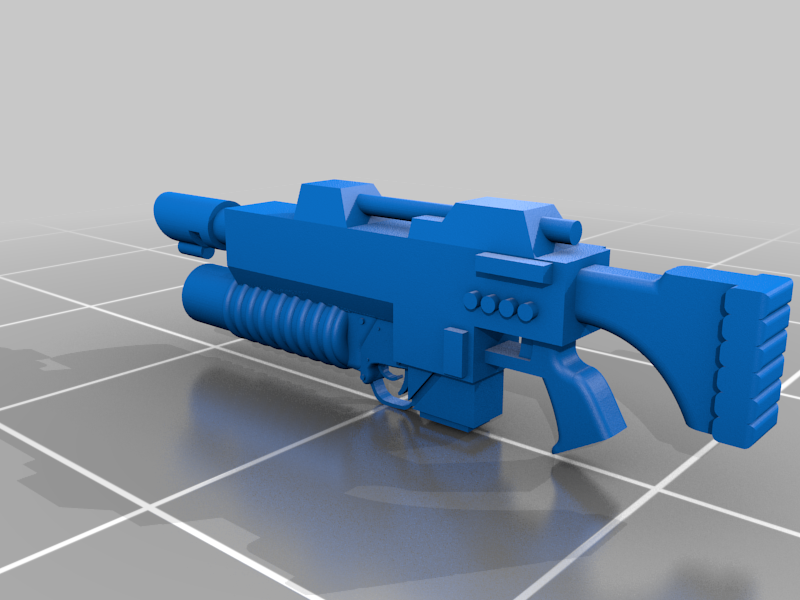 Intergalactic Guard Lasgun with M203 Grenade Launcher