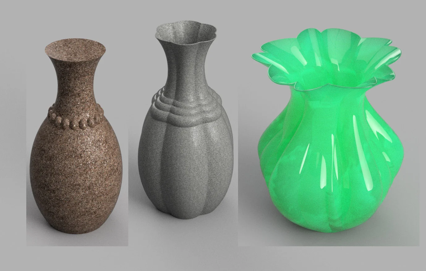 A pile of different Vases