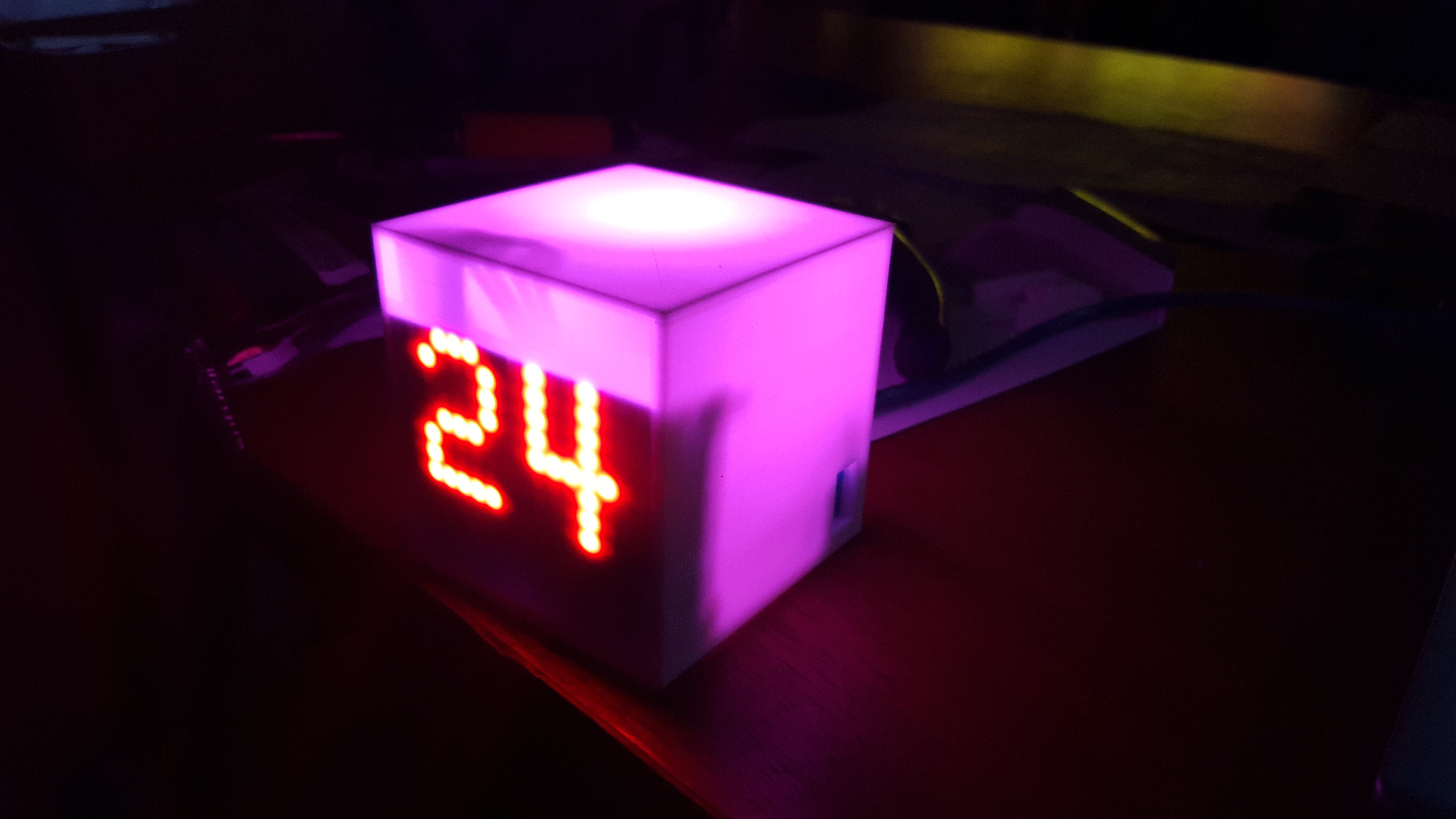 Domotica temperature and status box
