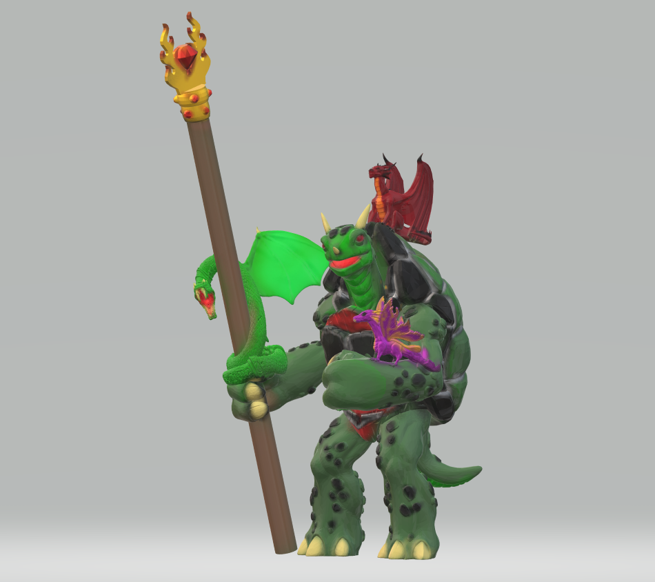 Simgara Aremagspawn, Half Dragon Turtle/Tortle mage-druidess of Nathair Sgiathach, winged serpent god of faerie dragons