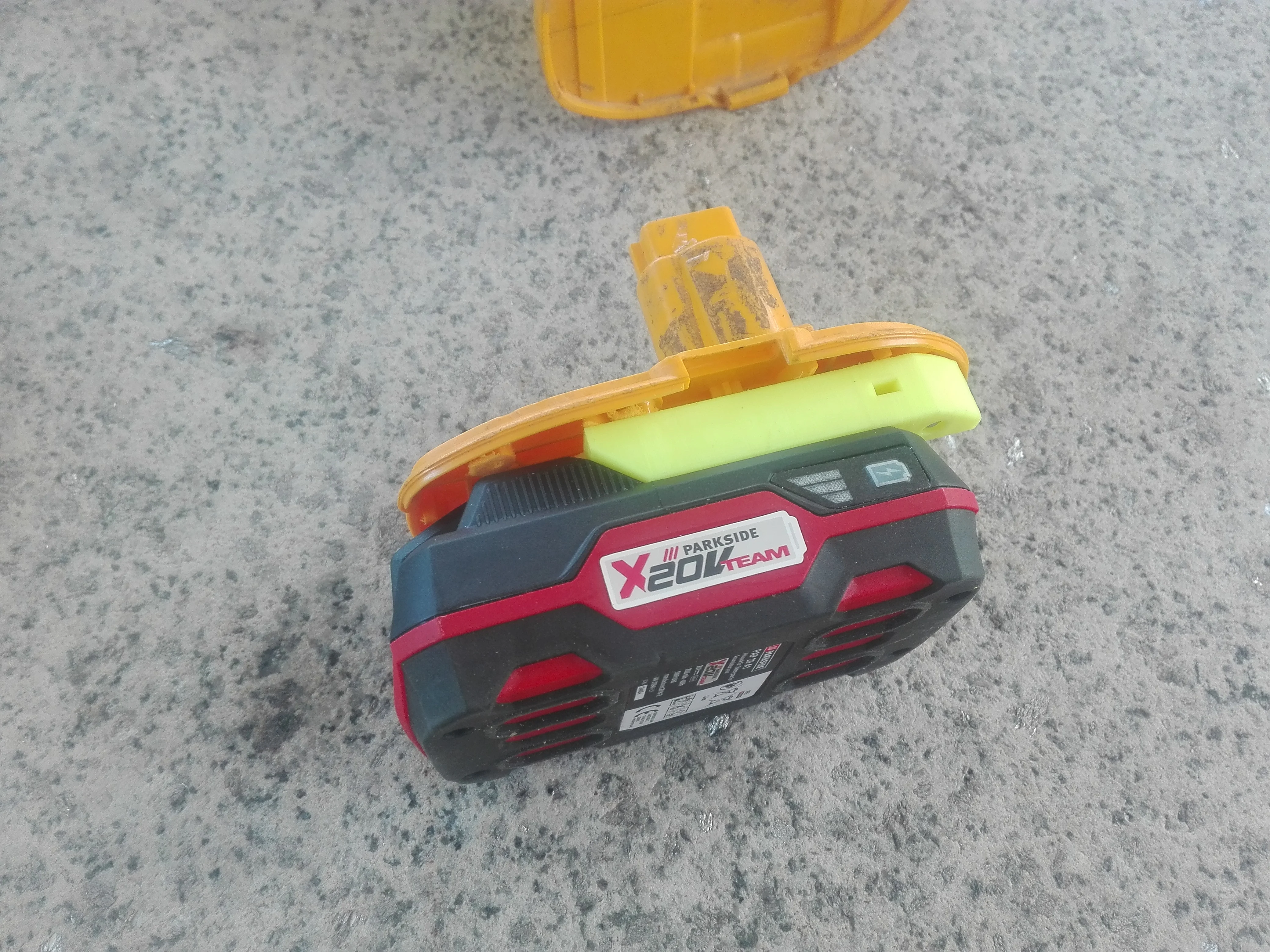 Parkside X20V to Dewalt 18V