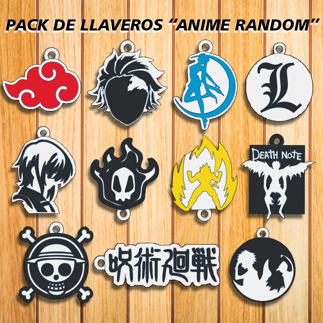 PACK LLAVEROS " ANIME RANDOM " / KEY CHAIN