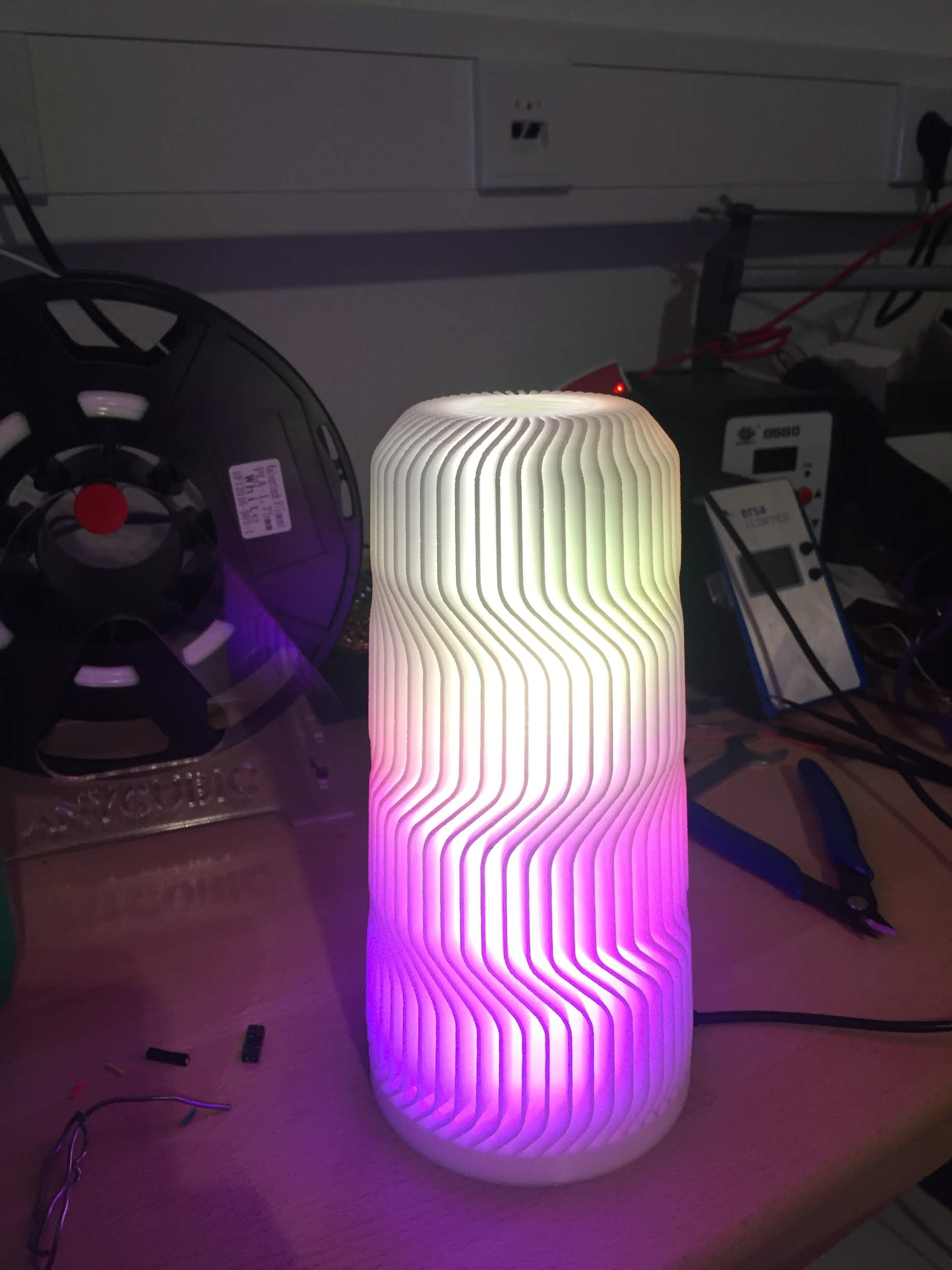 Base and Strip Holder for Wave lamp Yeah!
