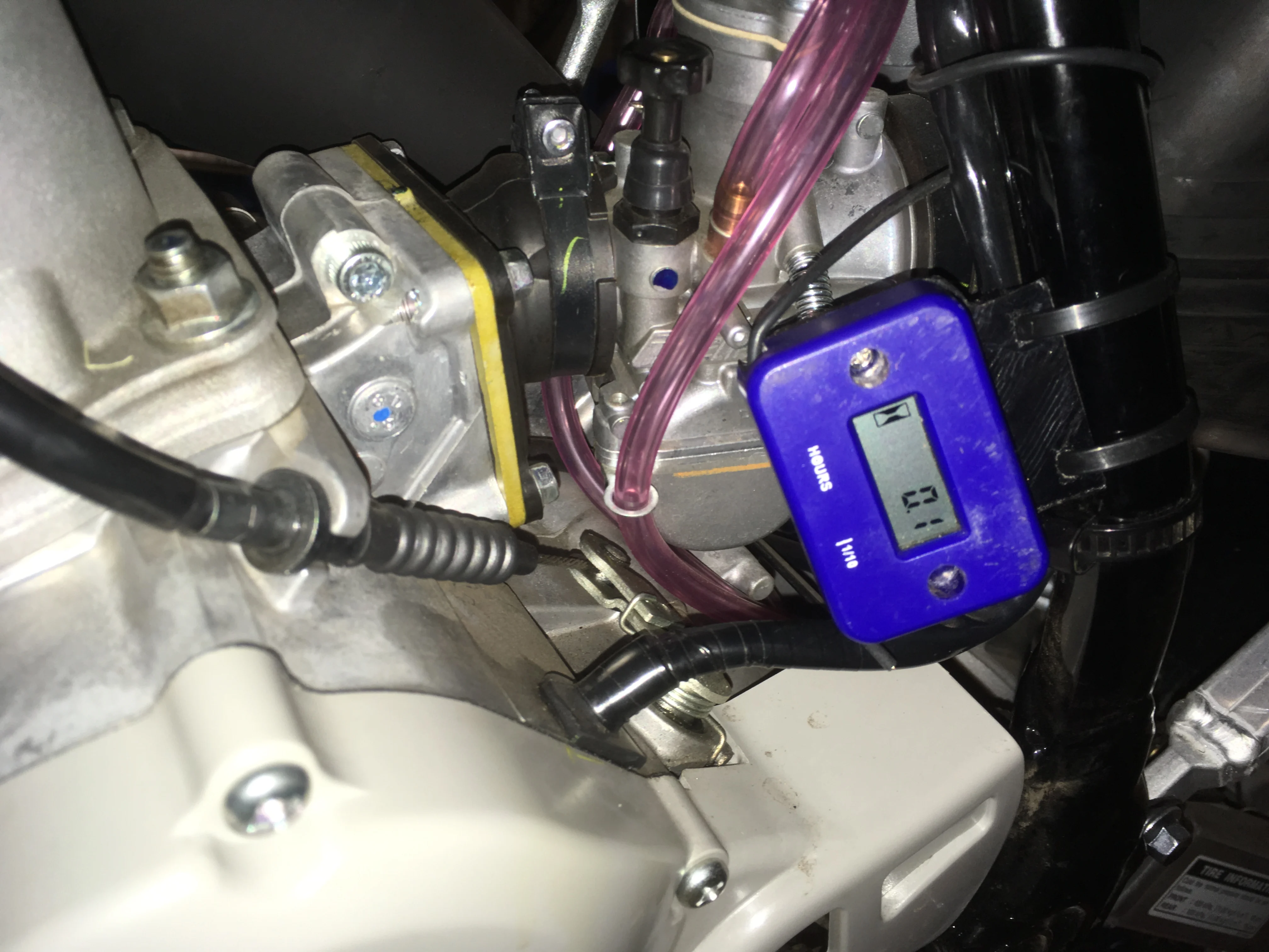 Motocross hour meter bracket