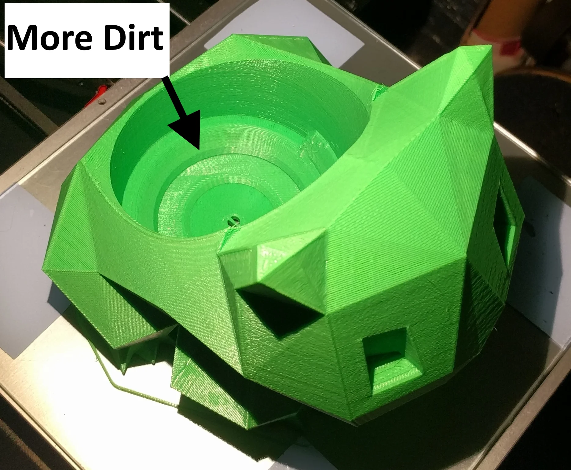 Bulbasaur with More Dirt, Low Poly