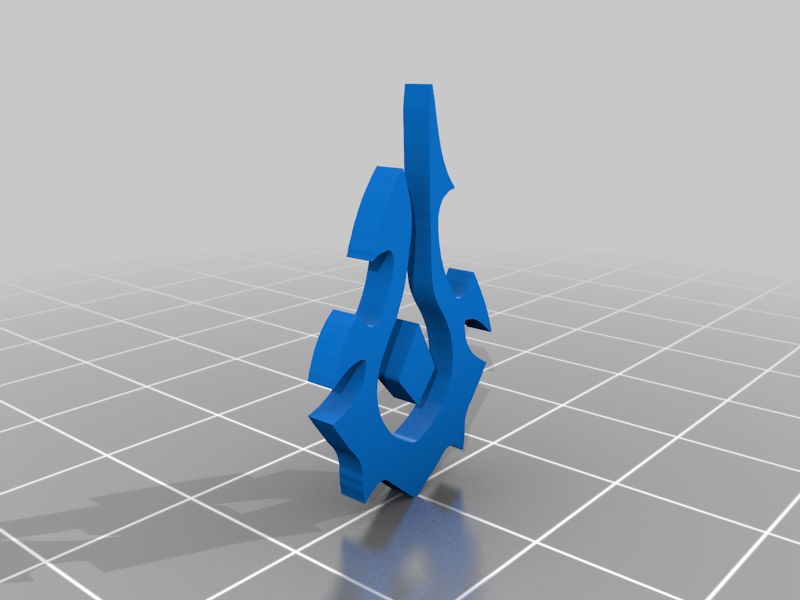 Horde symbol, Restoration Druid symbol keychain