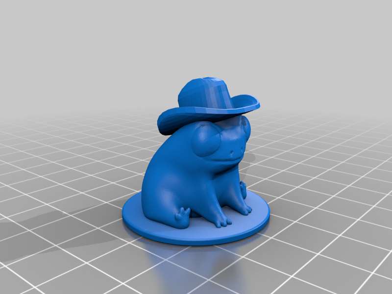 Fred The Frog but he's also a cowboy