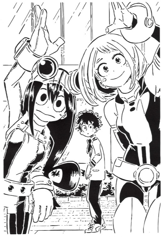 My Hero Academia stencil