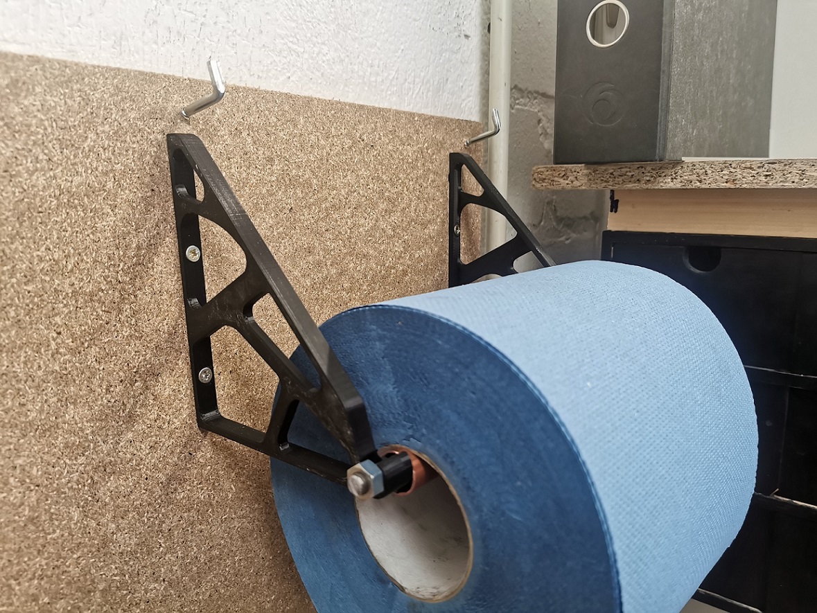 Holder For Paperroll (8mm Rod)