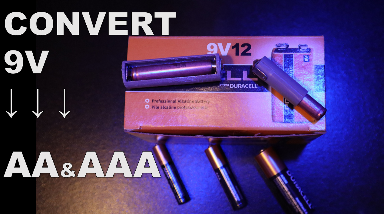 AAAA to AA and AAA Battery Adapter