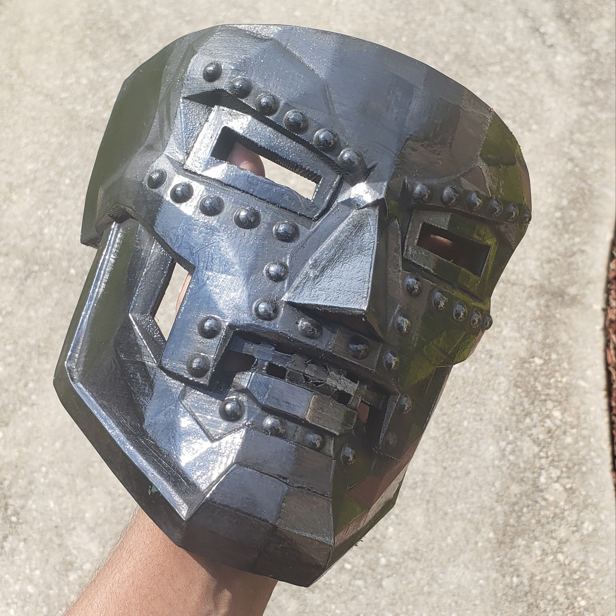 Dr. Doom Mask (Fixed) with bolts