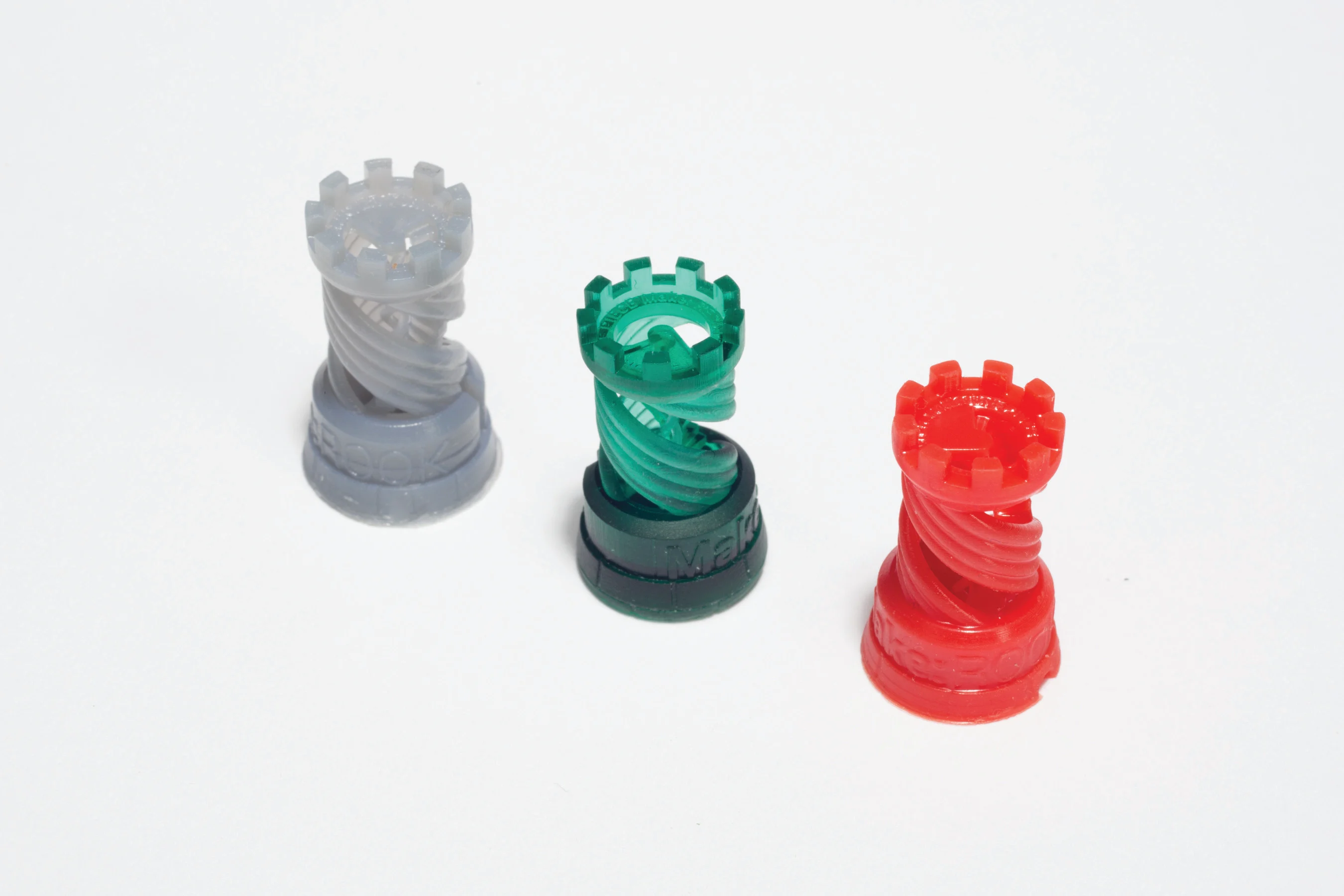 Make: Rook - 2015 3D Printer Shoot Out Test Models