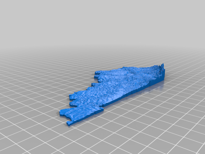 Kentucky Terrain Map