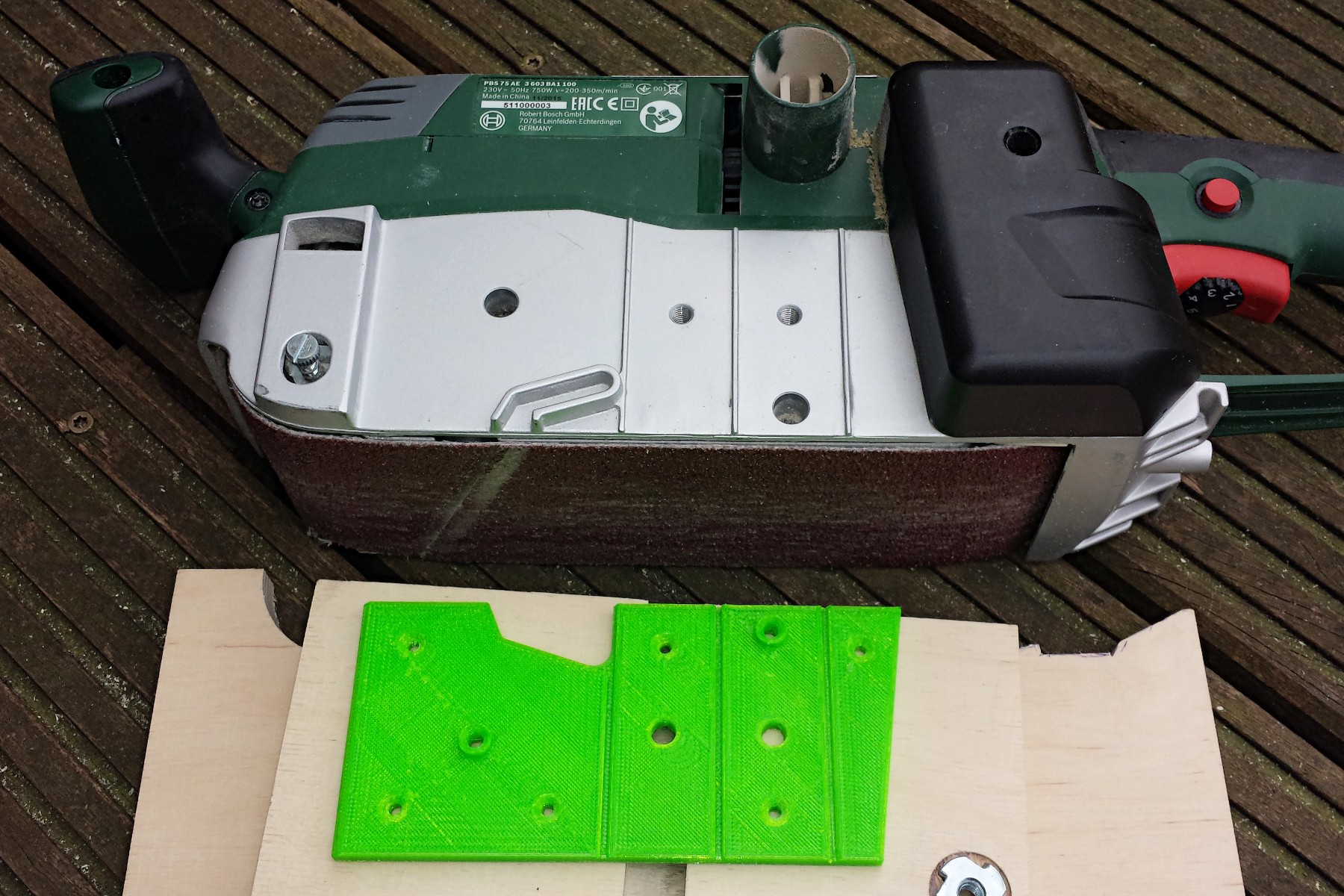 Mounting Plate for Bosch PBS 75 Series Belt Sander