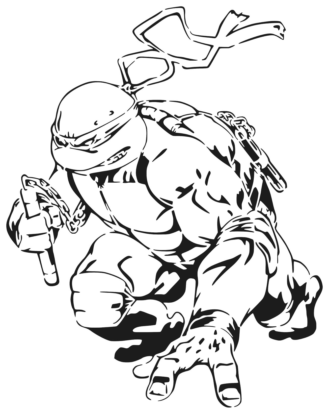 TMNT Michelangelo stencil