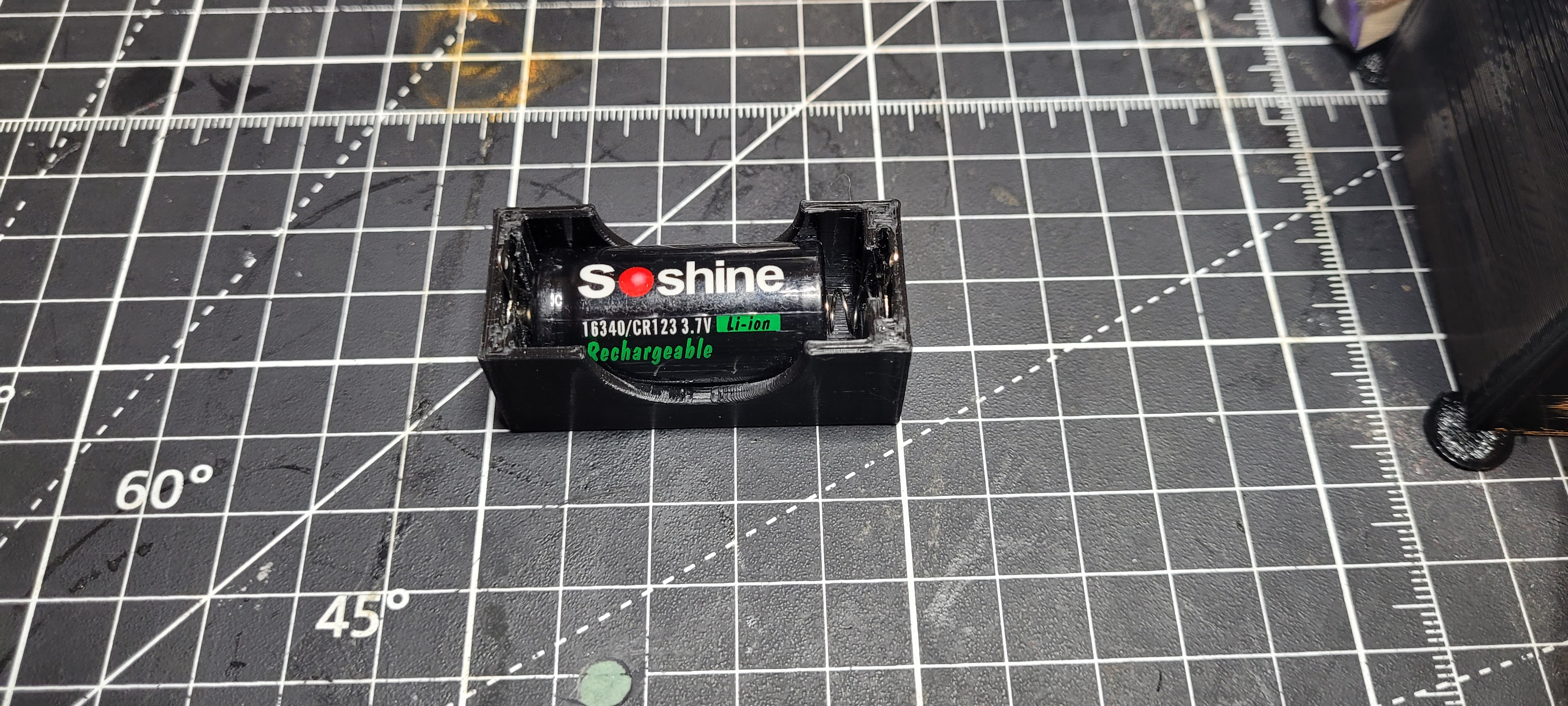 16340 Battery Holder (Lithium Ion CR123a)
